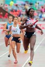 Christine Ohuruoghu brings Great Britain home to victory in the 4 x 400 metres relay at the European Athletics Team Championships.